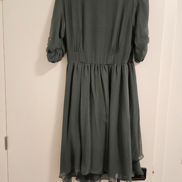 Comptoir Des Cotonniers 100% Silk Wrap Dress (sz12) - Picture 2 of 3